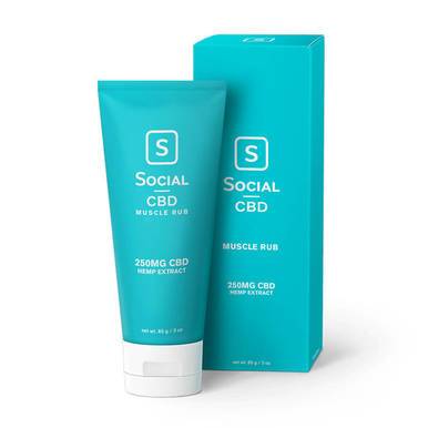 Social CBD - CBD Topical - Muscle Rub - 250mg