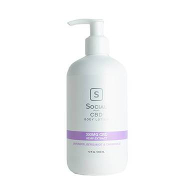 Social CBD - CBD Topical - Lavender Body Lotion - 300mg