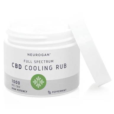 Neurogan, Inc. - CBD Topical - Full Spectrum Cooling Rub Peppermint - 500mg-1000mg